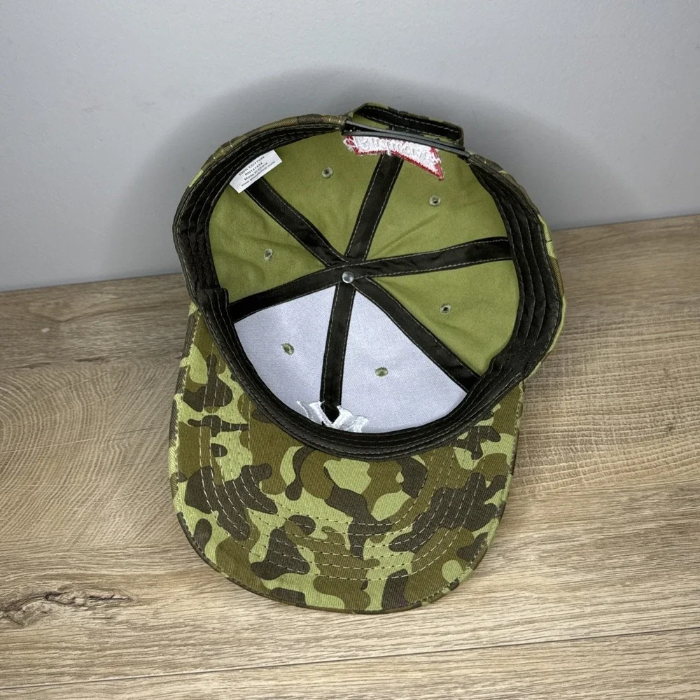 New York Yankees Hat Budweiser  MLB‎ Embroidered Camouflage Snapback Hat Cap